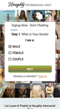 Mobile Screenshot of naughtyinterracialchat.com